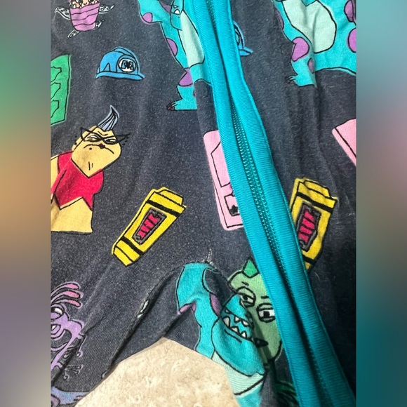 VGUC Little Sleepies Disney Pixar Monsters Inc Zippy - 6-12 months - Picture 2 of 4